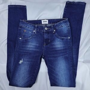 Hudson distressed blue jeans, girls’ size 14